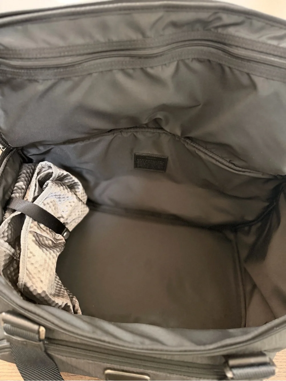 Tumi Gray Weekend Duffel Bag with Removable Shoulder Strap
